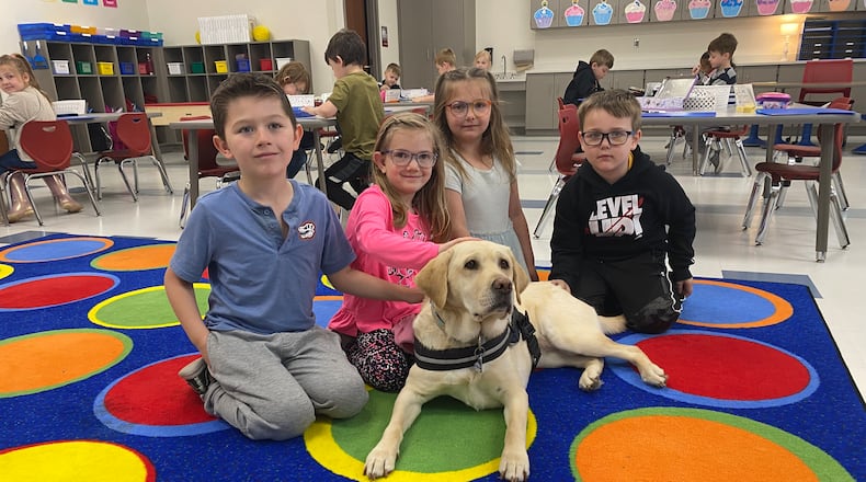Northeastern Local Schools is one of four districts to pilot a three-year Prevention and Wellness Academy of Ohio, which integrates additional support and strategies. This includes therapy dogs in the buildings used in various capacities such as mental health and anxiety. Contributed