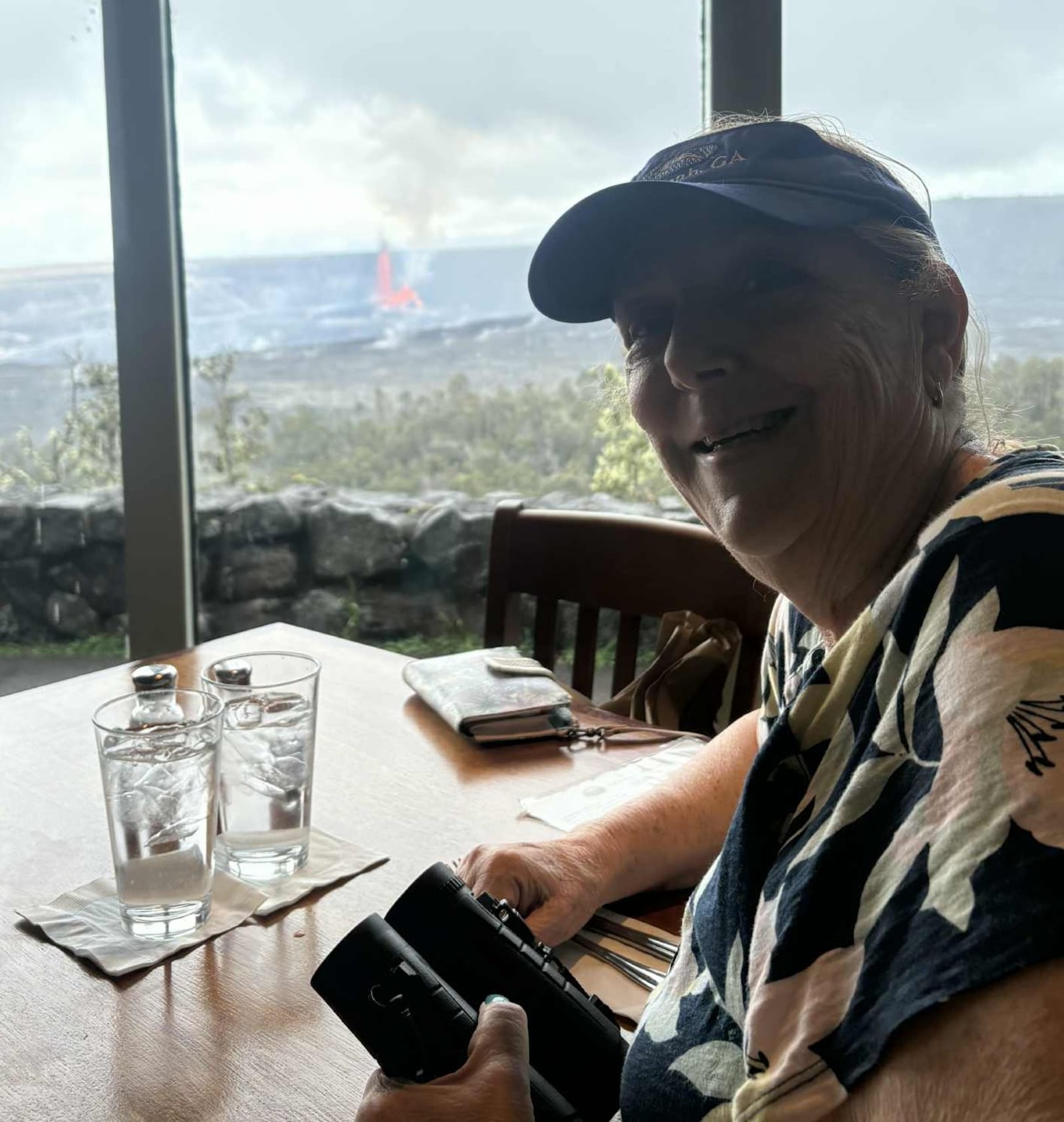 Awaiting lunch at Volcano House. You can see an honest perspective in this photo. CONTRIBUTED / Rusty Cottrel