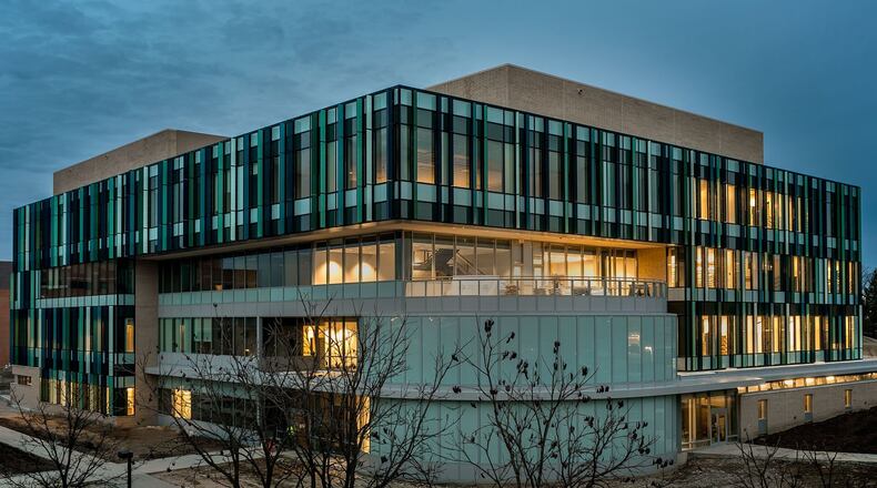 Wright State’s $37 million Neuroscience Engineering Collaboration Building. CONTRIBUTED / WRIGHT STATE UNIVERSITY