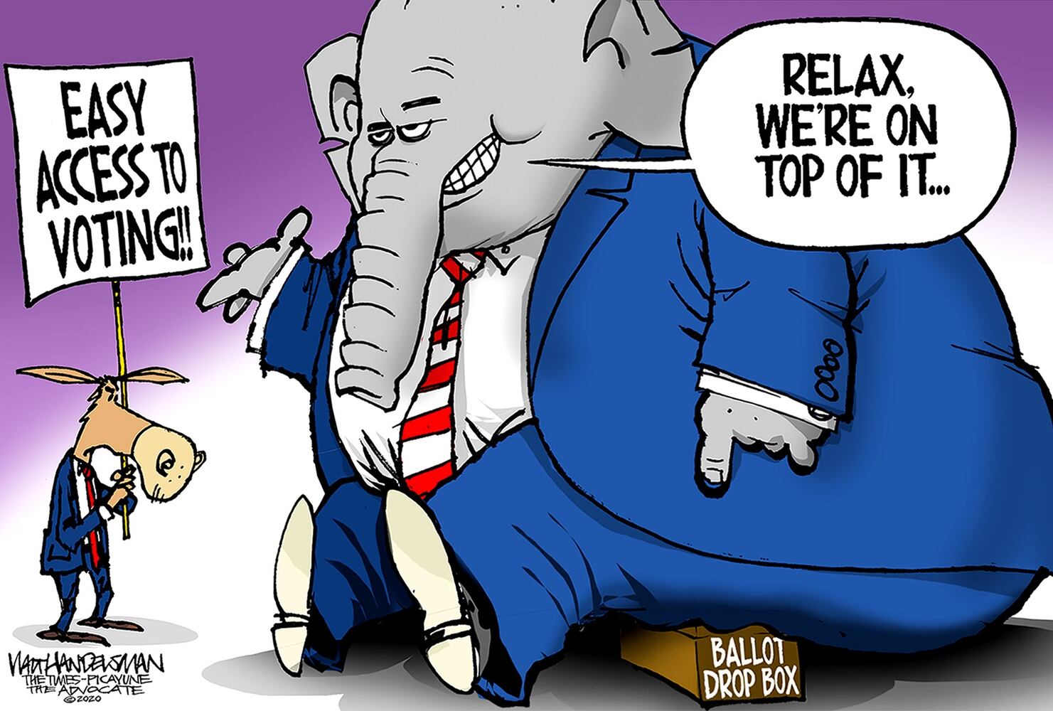 Week in cartoons: Town halls, Amy Coney Barrett and more