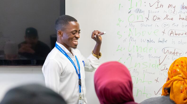 After immigrating to the United States in 2015, Kalinda made his way to Dayton. He now teaches English as a second language and said he is grateful to be able to help others. CONTRIBUTED