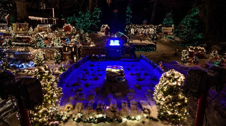 The Legendary Lights of Clifton Mill will be turned on Friday night. The historic mill was built in 1802. TOM GILLIAM / CONTRIBUTING PHOTOGRAPHER