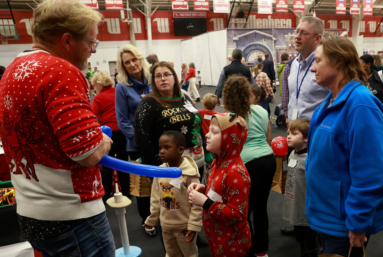 The Springfield Rotary Club helped 145 special needs children have a merry Christmas during their 102nd annual Christmas Party for Children with Disabilities Monday, Dec. 9, 2024. The children got a free lunch followed by a party where they played games, made crafts and got a present from Santa himself. BILL LACKEY/STAFF