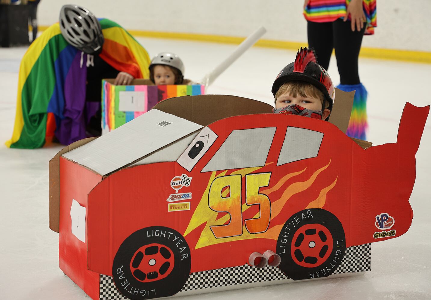 032221 Cardboard Bobsled Races SNS