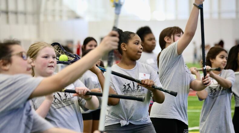 The Springfield City School District and Wittenberg University partnered to celebrate National Girls & Women in Sports Day for the third year in a row. Contributed