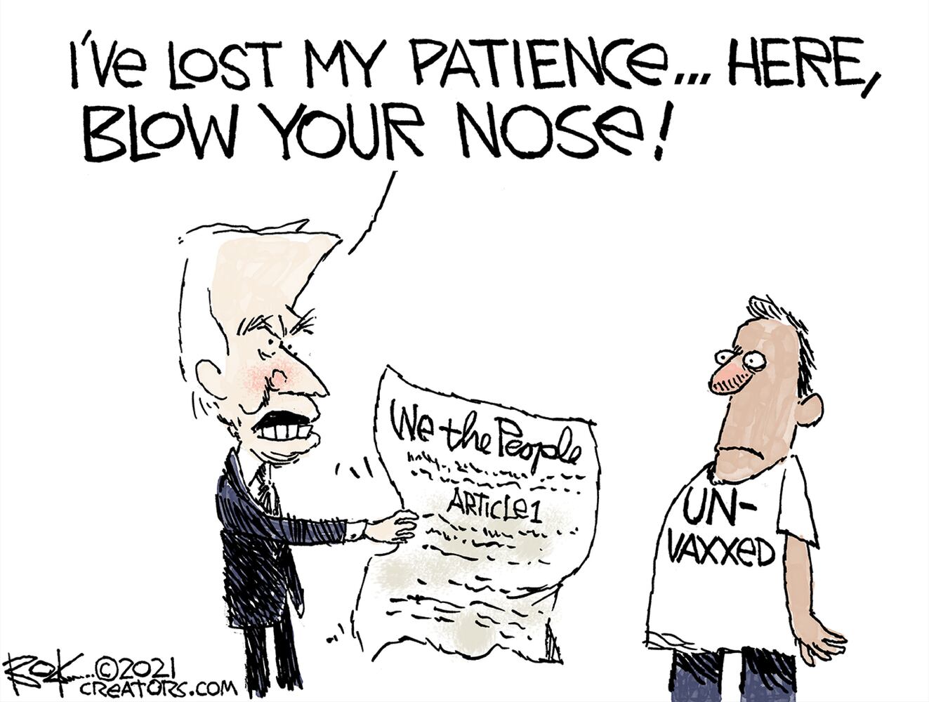 Week in cartoons: Religious exemptions, California recall and more