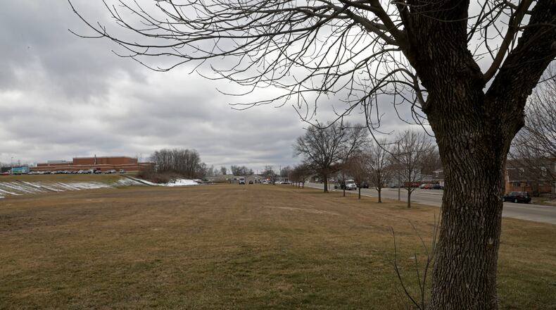 The site of the old Clark Middle School along West High Street. BILL LACKEY/STAFF