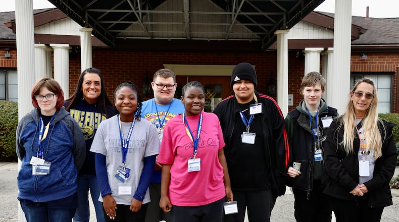 Students in Springfield High School’s Transition Program intern at Villa Springfield Rehabilitation & Healthcare Center where they help staff clean resident rooms and communal areas, fold laundry, play games with residents in the activity center and help with basic resident needs. Contributed
