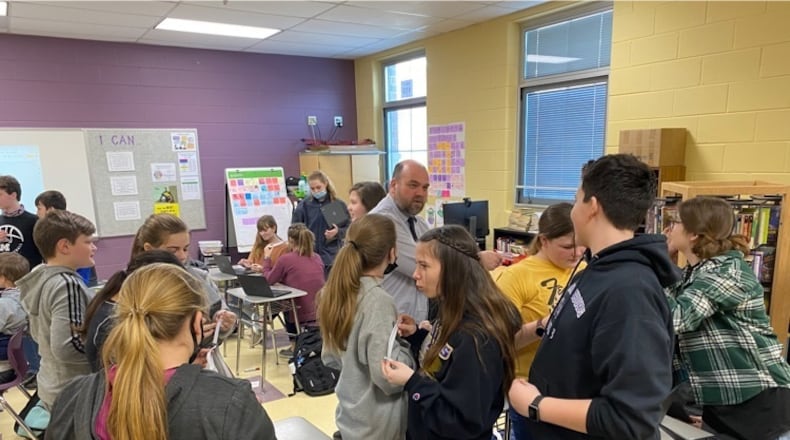Real world applications brought English Language Arts to life in the classroom at Mechanicsburg Middle School with Paul Moore’s 7th Grade English Language Arts class. FILE
