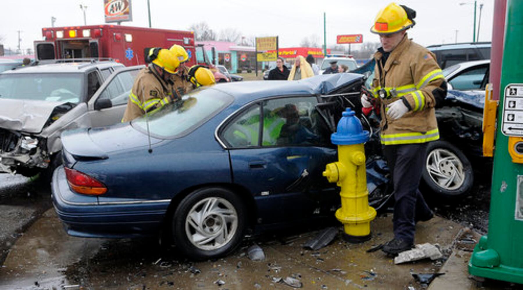 2-car crash on East Main, Belmont