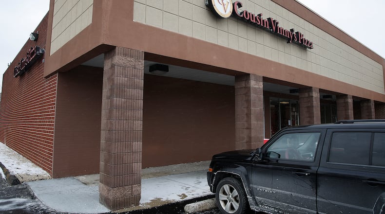 The new Cousin Vinney's Pizza in the Western Plaza Shopping Center Thursday, Jan. 18, 2024. The new pizza shop officially opens on Monday. BILL LACKEY/STAFF