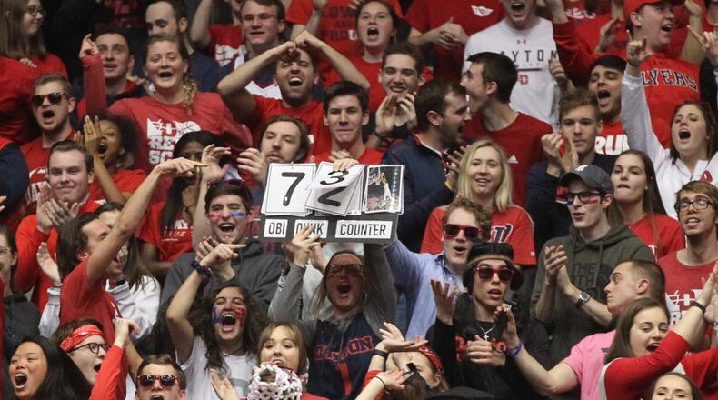 Dayton against Rhode Island on Friday, March 1, 2019, at UD Arena.
