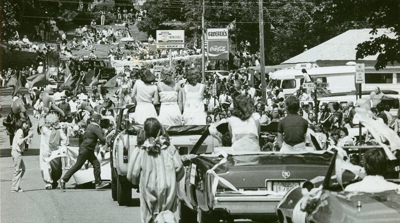 The 1979 Memorial Day parade, shown here coming down W. McCreight Avenue. PHOTO COURTESY OF THE CLARK COUNTY HISTORICAL SOCIETY