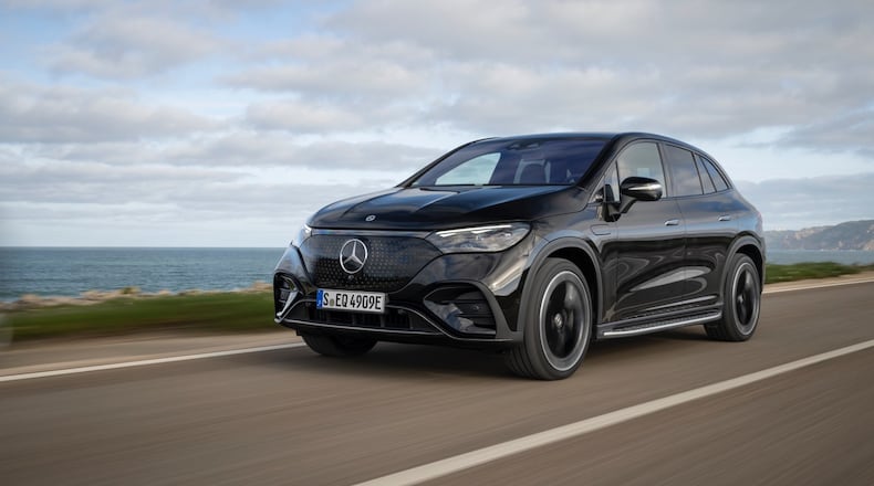 The Mercedes-Benz EQE AMG SUV is an all-electric SUV with the AMG performance package. This means it has big performance — to the tune of 617 horsepower and 701 pound-feet of torque. CONTRIBUTED