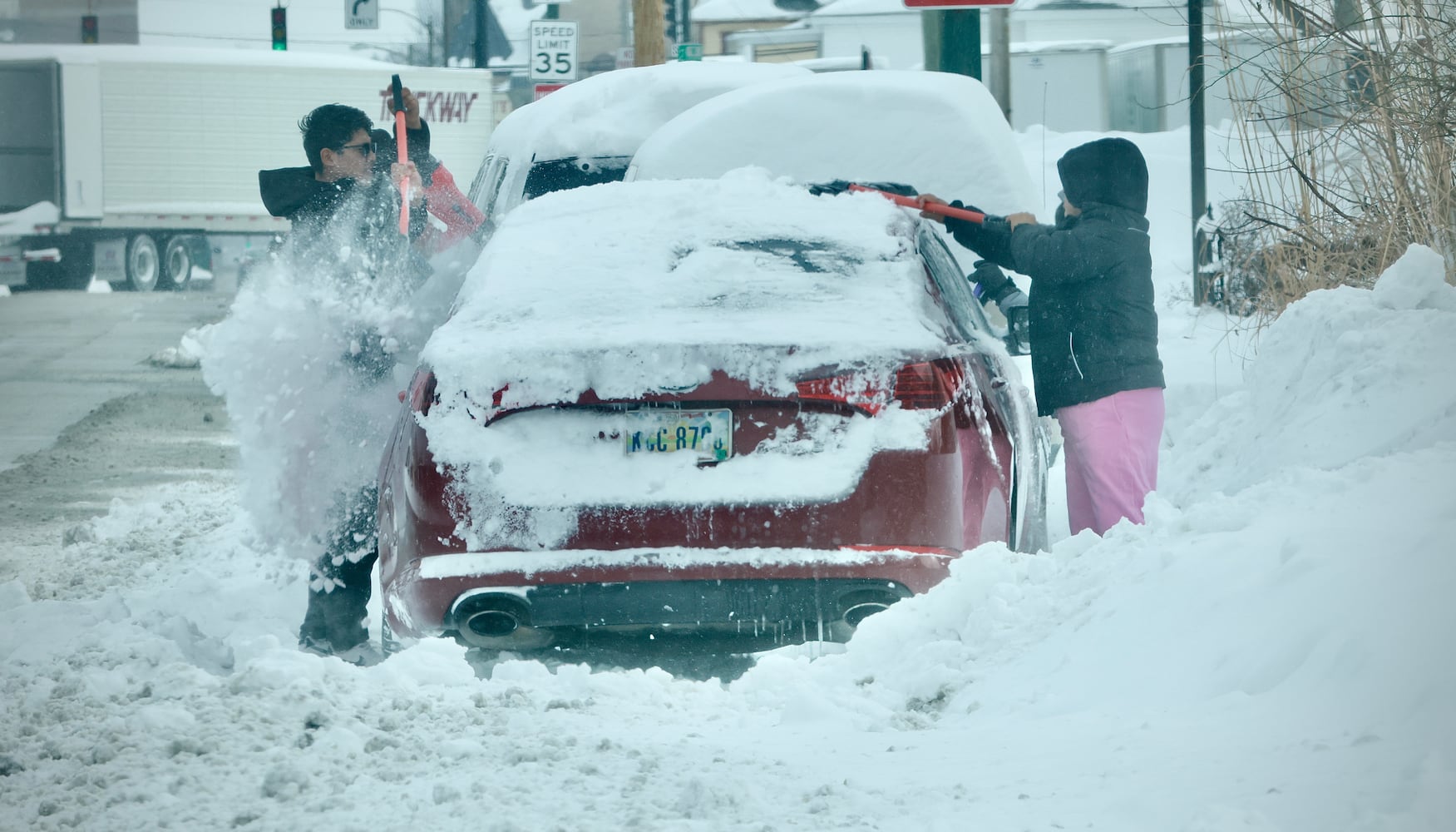 Snow in Springfield after Jan. 24-25, 2026 storm