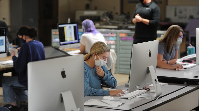 Students are back in class at the Fairmont Career Tech Center in Kettering. MARSHALL GORBY\STAFF