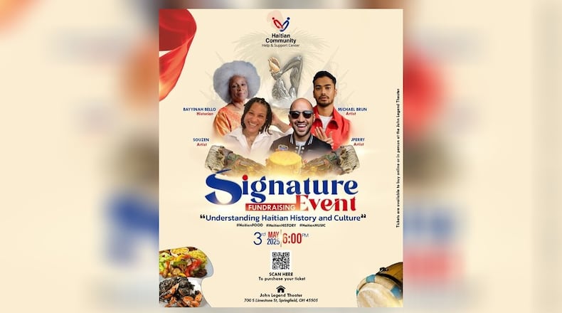 The Haitian Community Help and Support Center will hold a fundraiser May 3, 2025 at 6 p.m. CONTRIBUTED