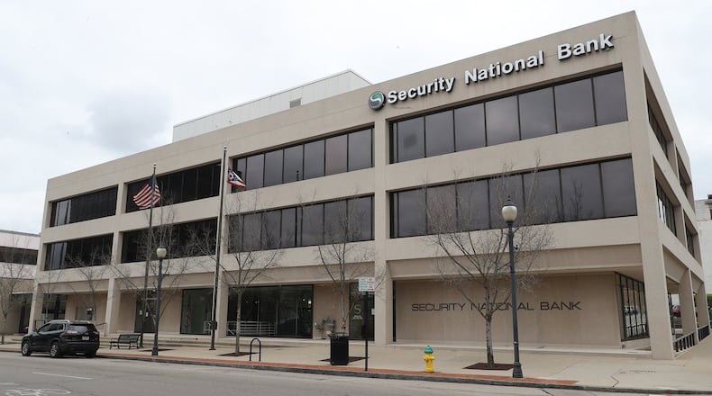 Security National Bank in downtown Springfield. BILL LACKEY/STAFF