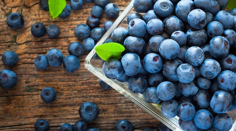 Blueberries are one of six foods Mercy Health recommends you eat. (Dreamstime/TNS)