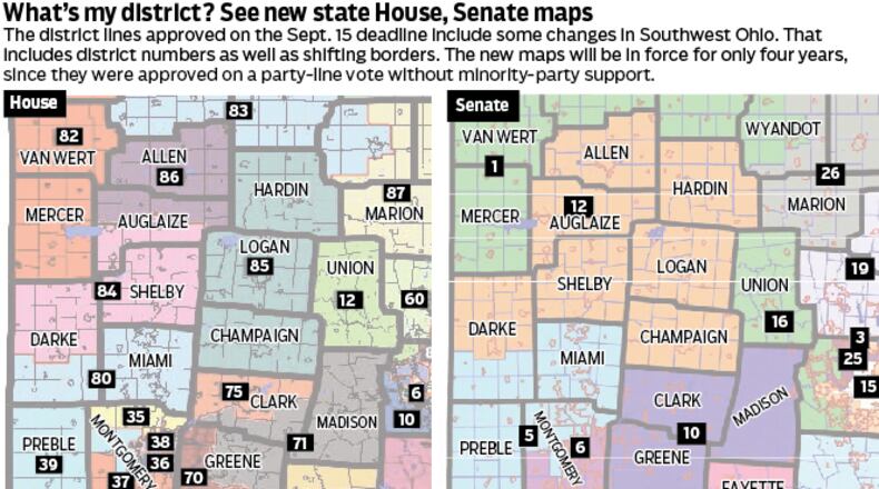 The Ohio Redistricting Commission approved new maps for Ohio General Assembly seats.