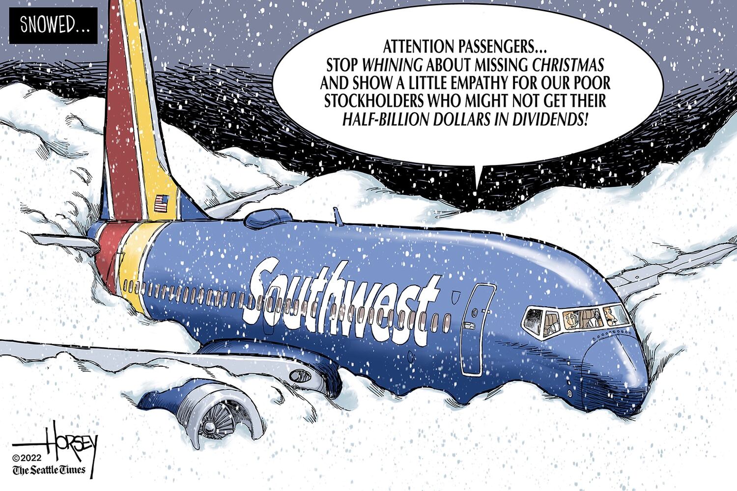 WEEK IN CARTOONS: New Year, Southwest, George Santos and more