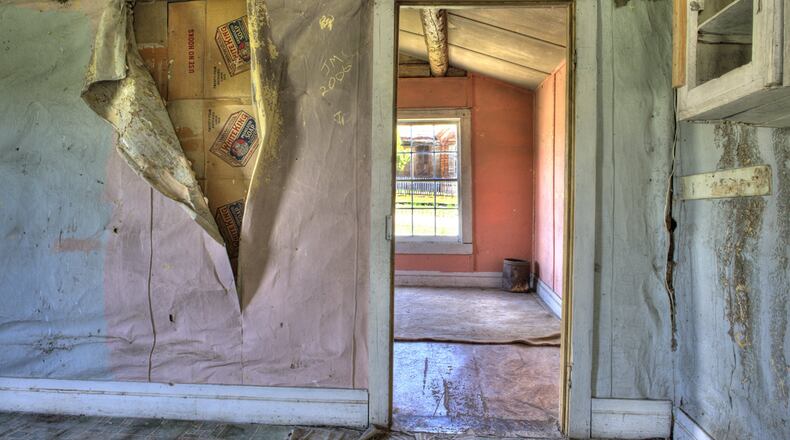 “Red Room” by Doug Taylor was photographed in a ghost town.