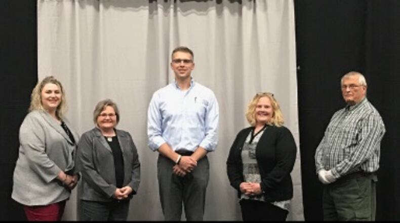 Graham Local Schools Board of Education: (Left to right) Leslie Maurice, Toni Kite, Steve Setty, Karyl Stader and Alan Mitchell.