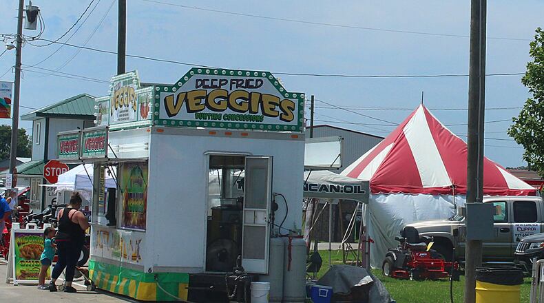 The Clark County Fairgrounds is now known as Champions Park. New banners were put up during the Clark County Fair. JEFF GUERINI/STAFF