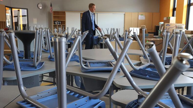 Several school in Clark County continue to close this week due to staffing shortages and an increase in coronavirus cases, included those in the Greenon Local School District. FILE