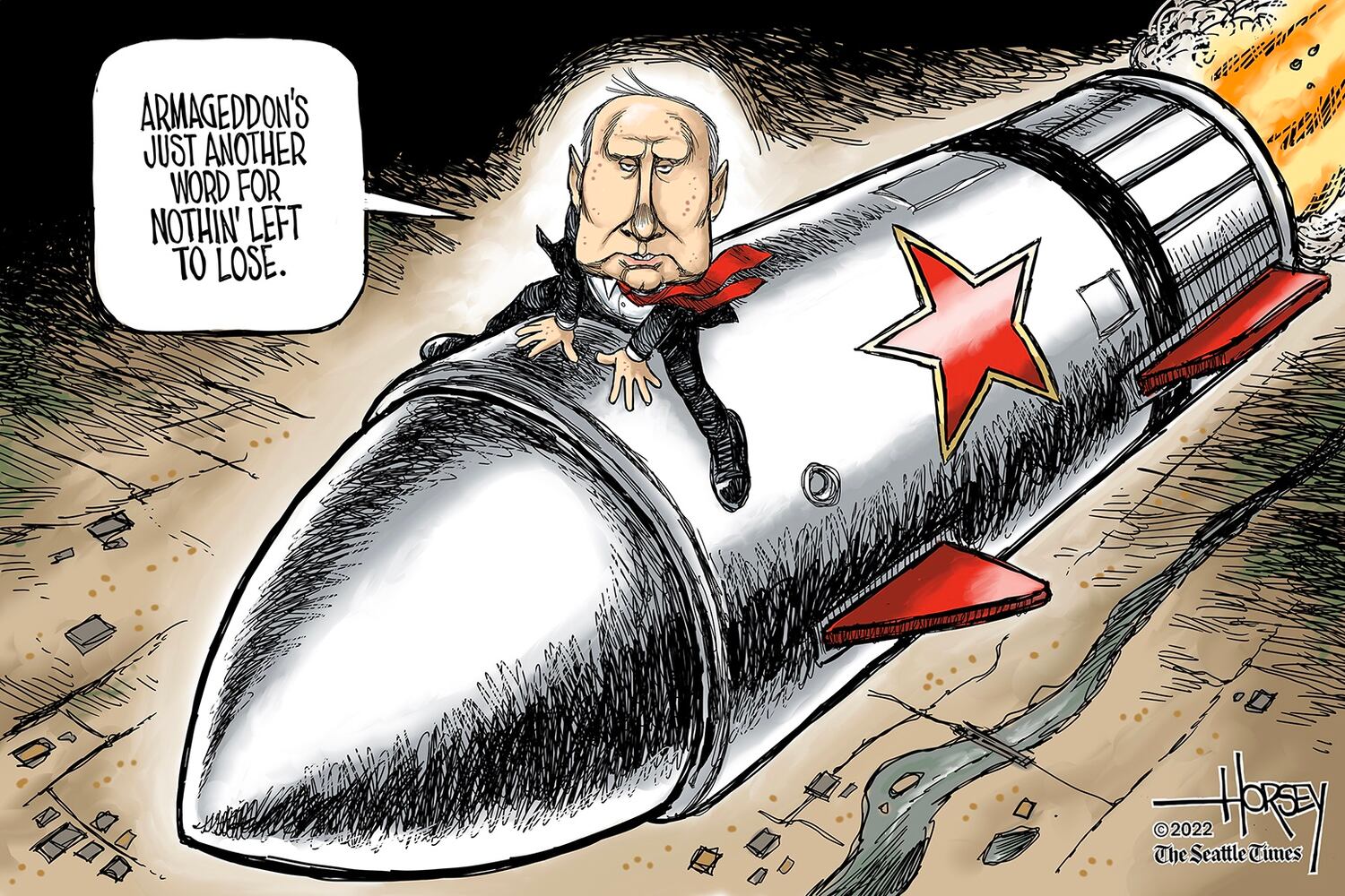 WEEK IN CARTOONS: Putin and nukes, Herschel Walker, gas prices and more