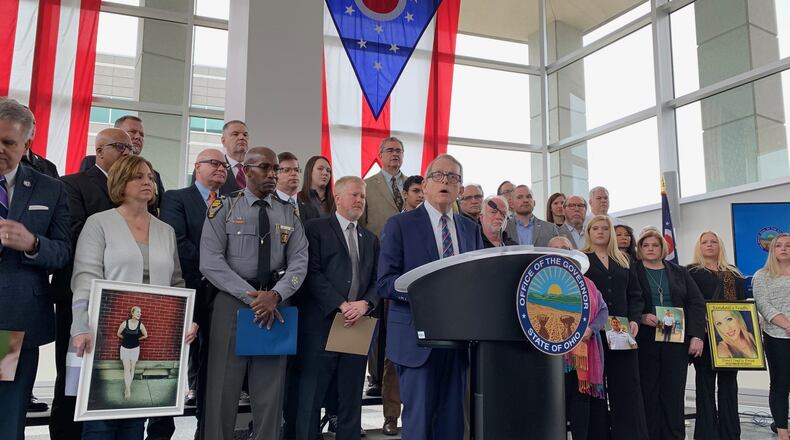 Ohio Gov. Mike DeWine is backing the ‘Hands-Free Ohio’ bill to prohibit hand-held cell phone use while driving. He held a press conference with Ohioans who have lost family members in traffic crashes attributed to distracted drivers.