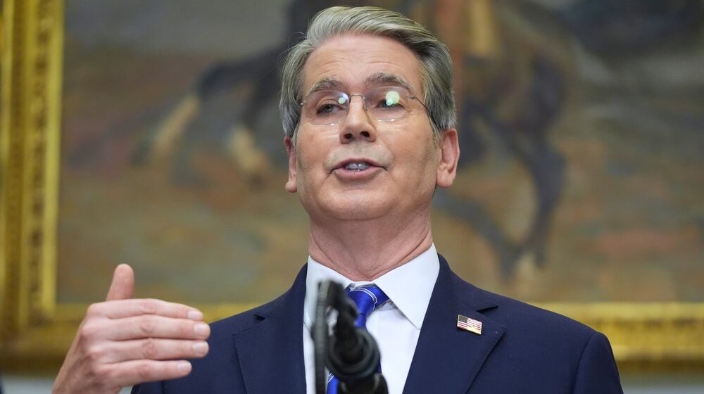 Treasury Secretary Scott Bessent speaks during an event on "Trump Accounts" for kids in the Roosevelt Room of the White House, Tuesday, Dec. 2, 2025, in Washington. (AP Photo/Evan Vucci)