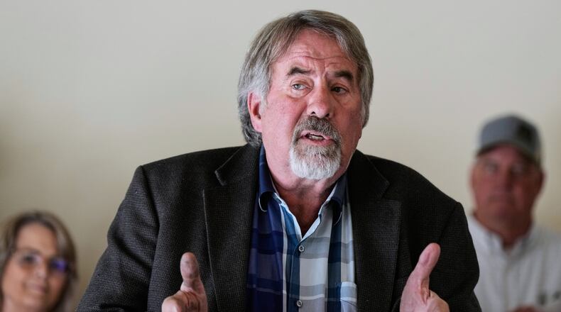 FILE - Rep. Doug LaMalfa, R-Calif., speaks during a press conference in Chico, Calif., , Oct. 29, 2025. (AP Photo/Godofredo A. Vásquez, FIle)