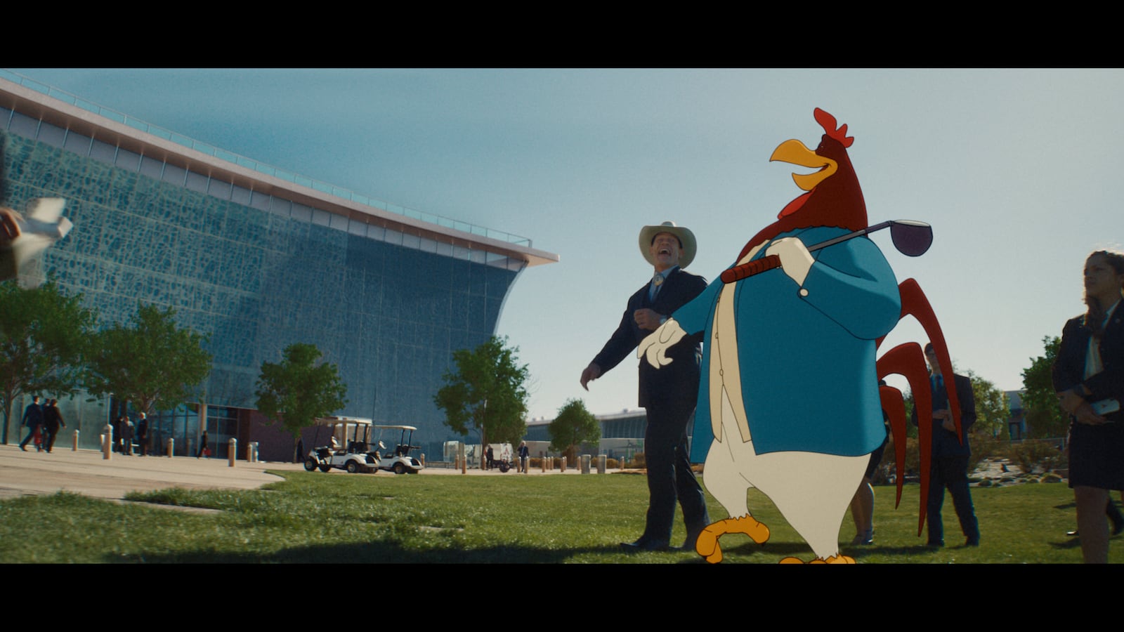 This image released by Ketchup Entertainment shows John Cena in a scene from the film "Coyote vs. Acme." (Ketchup Entertainment via AP)