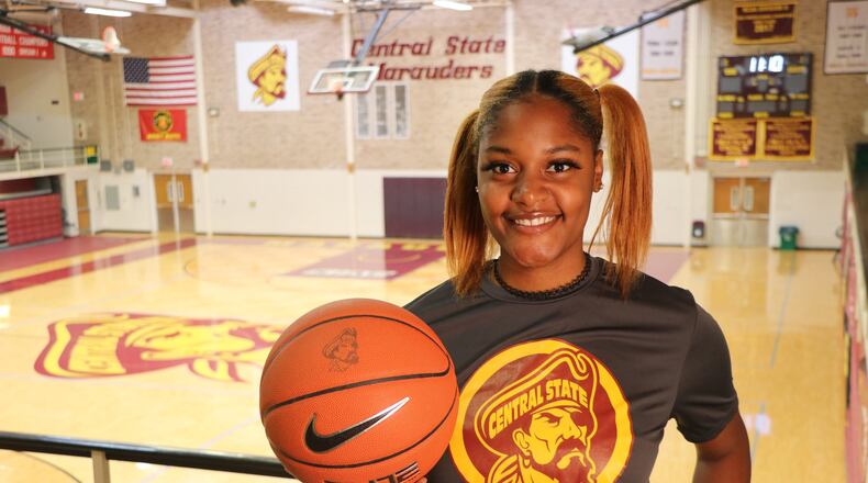 Andrea Dream Bowleg in Beacom Lewis Gym on CSU campus. A 6-foot-2 junior transfer from Community College of Philadelphia. Nick Novy/CONTRIBUTED