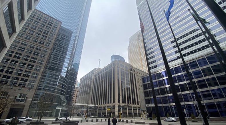 U.S. Bank’s headquarters in Minneapolis. It is one of several banks being sued for handling of Paycheck Protection Program loans. Brian Peterson/Minneapolis Star Tribune/TNS