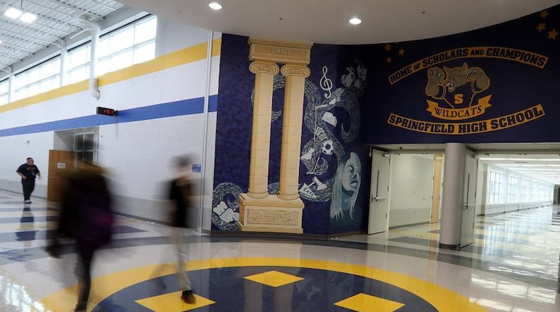 Springfield schools received an overall ‘F’ grade on state report cards released Thursday. BILL LACKEY/STAFF