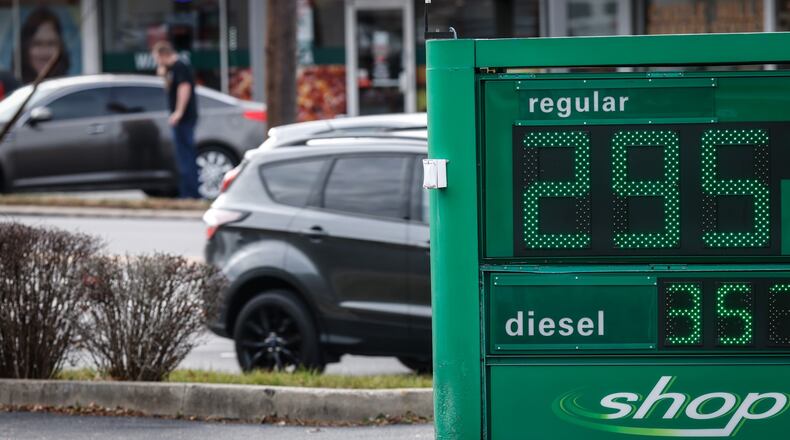 The nation's average gas price has fallen for the fourth consecutive week and that includes the Dayton area. JIM NOELKER/STAFF