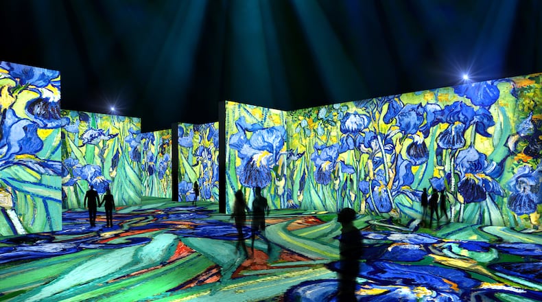 An immersive exhibit featuring the art of Vincent Van Gogh opened in July at The Lume Indianapolis. It takes up an entire floor at Newfields, the city’s major art museum. CONTRIBUTED