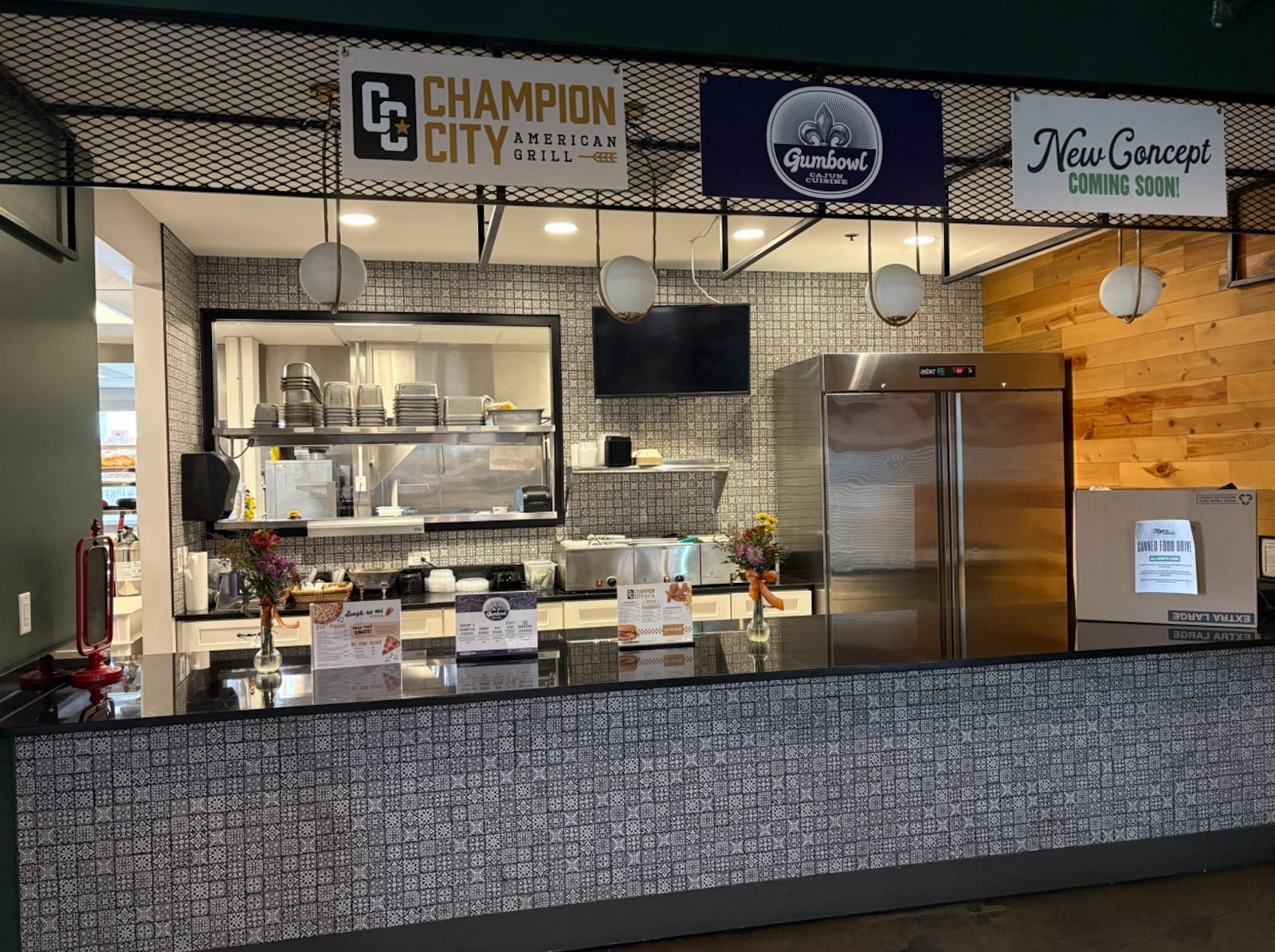 Flip Kitchen that includes Champion City American Grill and Gumbowl inside Myers Market in Springfield. Brooke Spurlock/Staff