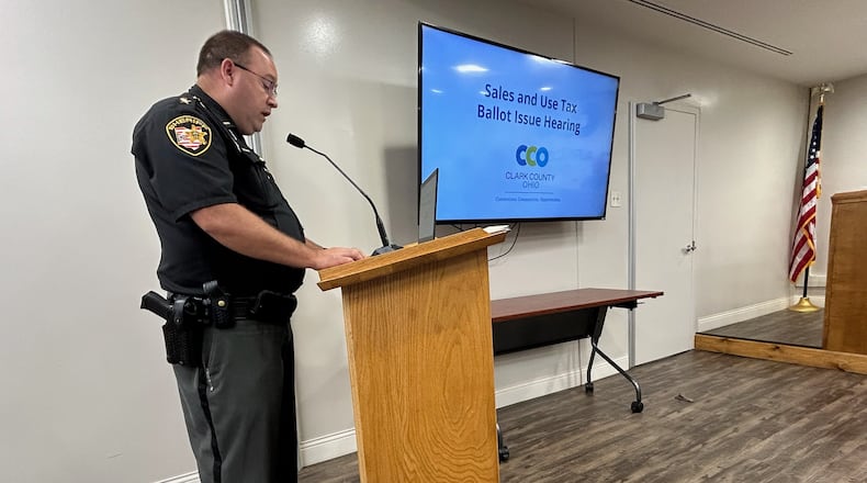 Clark County commissioners approved to place a 20-year, 0.5% sales tax levy for the construction and operation of a new detention facility on the November ballot, after meeting with local residents for a second public hearing July 30. During the meeting, Sheriff Chris Clark talked about current jail conditions. Clark County commissioners on Wednesday, Aug. 20, 2025, authorized an agreement to purchase a potential site for a new jail. The sale has not yet taken place as the county will be conducting due diligence efforts to make sure the site is suitable. BROOKE SPURLOCK/STAFF