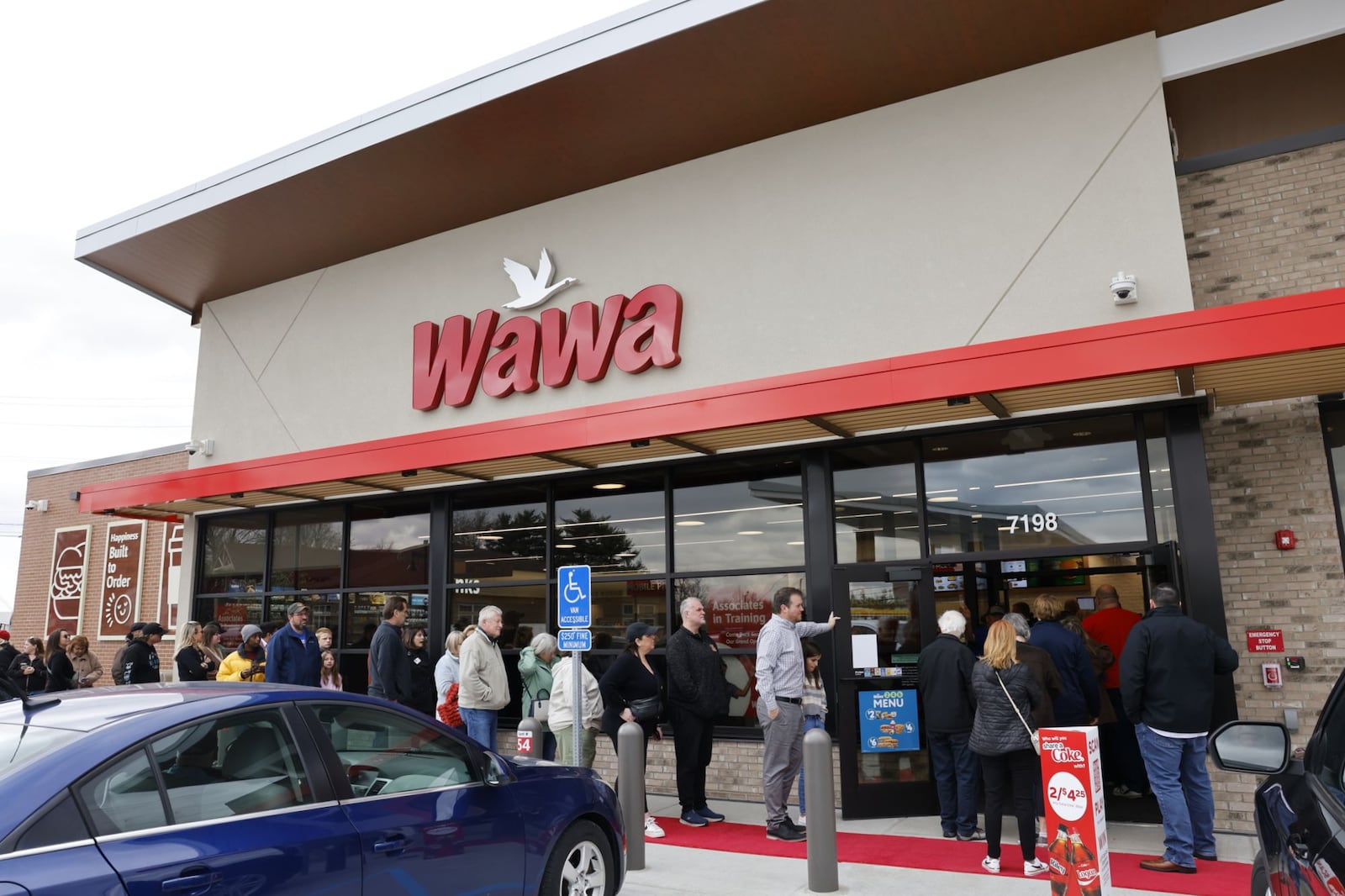 A VIP event was held Tuesday, April 15, 2025 for Ohio's first Wawa on Cincinnati Dayton Road in Liberty Township. The grand opening is Wednesday. NICK GRAHAM/STAFF