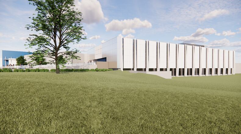 Clark State College will begin its final phase of renovations to the Rhodes Hall building. An artist's rendition of the project is shown here. Contributed
