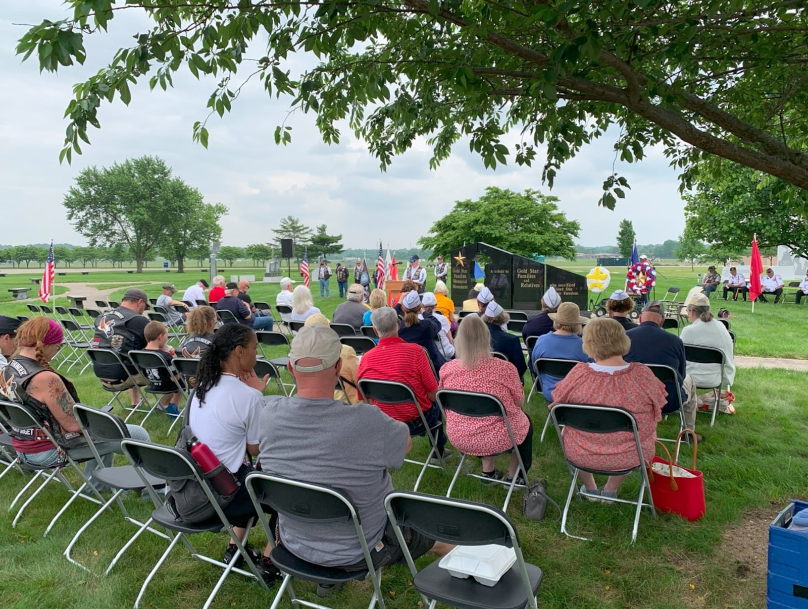 The Gold Star Families Memorial Service was held June 7 at the Memorial Monument at the Air Force Museum to honor those who died while serving in the U.S. military. Brooke Spurlock/Staff
