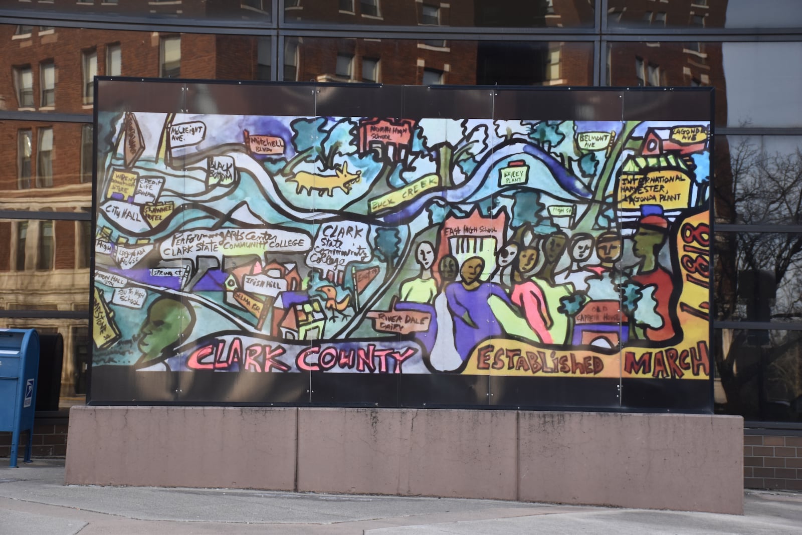 Colorful artwork in downtown Springfield. CORNELIUS FROLIK / STAFF