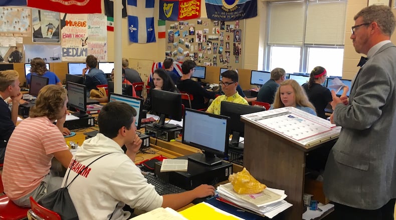 Ohio legislators on Wednesday said schools can use distance learning or online education to make up as many missed in-classroom days as needed because of the coronavirus closures. FILE PHOTO