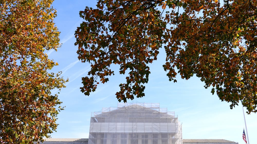 FILE - The U.S. Supreme Court is seen on Capitol Hill, Nov. 7, 2025, in Washington. (AP Photo/Mariam Zuhaib)