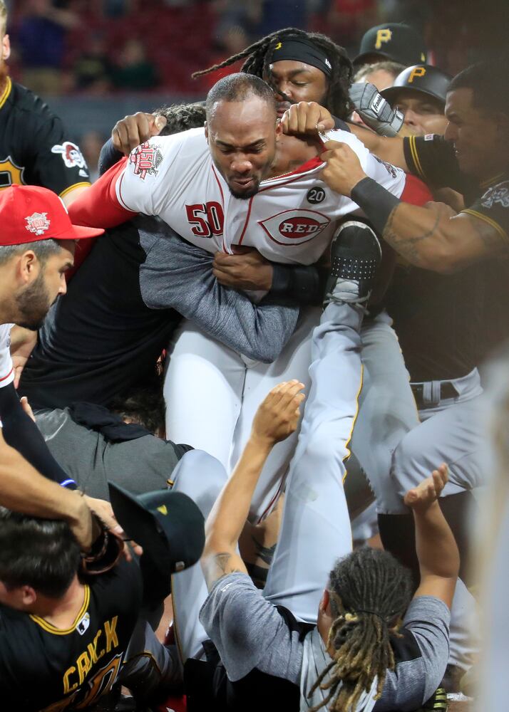 PHOTOS: Reds vs. Pirates brawl