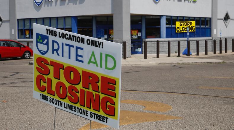 Rite Aid on South Limestone Street in Springfield has announced they are closing. BILL LACKEY/STAFF