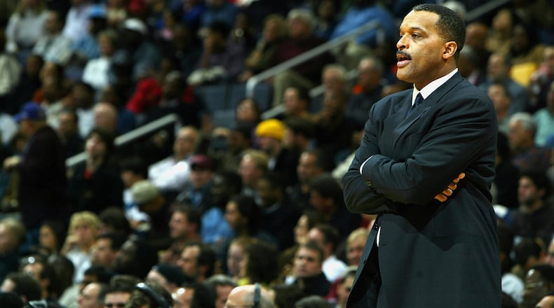 WASHINGTON - NOVEMBER 11: Head coach Randy Ayers of the Philadelphia 76ers watches his team against the Washington Wizards during the game at MCI Center on November 11, 2003 in Washington, D.C. The 76ers won 112-105. NOTE TO USER: User expressly acknowledges and agrees that, by downloading and/or using this Photograph, User is consenting to the terms and conditions of the Getty Images License Agreement.(Photo by: Doug Pensinger/Getty Images)